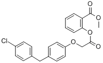 Benzoic acid, 2-(((4-((4-chlorophenyl)methyl)phenoxy)acetyl)oxy)-, met hyl ester