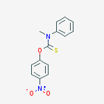 O-(4-nitrophenyl) methyl(phenyl)carbamothioate molecular structure