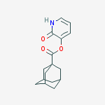 (2-oxo-1h-pyridin-3-yl) Adamantane-1-carboxylate molecular structure