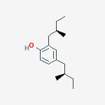 2,4-bis[(2R)-2-methylbutyl]phenol molecular structure