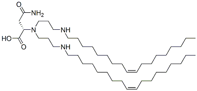 (Z,Z)-N,N2-bis[3-(octadec-9-enylamino)propyl]-L-asparagine molecular structure