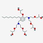 2-PROPANOL,1,1',1',1'-[[(2-HYDROXYPROPOXY)NONYLPHENYLENE]BIS[METHYLENENITRILOBIS(2,1-ETHANEDIYLOXY)]]TETRAKIS- molecular structure