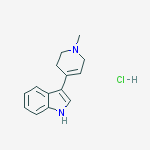 3-(1-methyl-1,2,3,6-tetrahydropyridin-4-yl)-1H-indole hydrochloride molecular structure