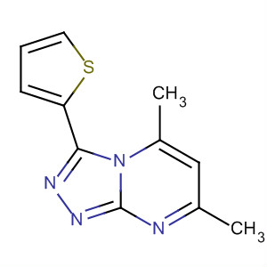 1,2,4-Triazolo[4,3-a]pyrimidine, 5,7-dimethyl-3-(2-thienyl)- molecular structure