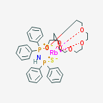 [(diphenyl-sulfido-phosphaniumyl)amino]-diphenyl-sulfido-phosphanium; 1,4,7,10,13,16-hexaoxacyclooctadecane; rubidium(+1) cation molecular structure