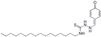 3-hexadecyl-1-[(4-oxo-1-cyclohexa-2,5-dienylidene)methylamino]thiourea molecular structure