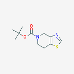 Thiazolo[4,5-c]pyridine-5(4H)-carboxylic acid, 6,7-dihydro-, 1,1-diMethylethyl ester molecular structure