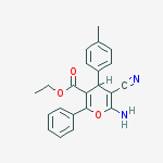 ethyl 6-amino-5-cyano-4-(4-methylphenyl)-2-phenyl-4H-pyran-3-carboxylate