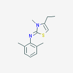 N-(2,6-dimethylphenyl)-4-ethyl-3-methyl-1,3-thiazol-2-imine molecular structure