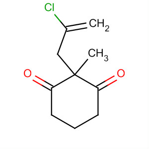 1,3-Cyclohexanedione, 2-(2-chloro-2-propenyl)-2-methyl- molecular structure