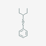 3-ethylpent-1-ynylbenzene molecular structure