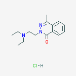 2-[2-(diethylamino)ethyl]-4-methylphthalazin-1(2H)-one hydrochloride molecular structure