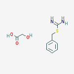 Benzyl Carbamimidothioate;2-hydroxyacetic Acid molecular structure