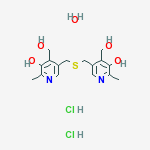5,5'-(sulfanediyldimethanediyl)bis[4-(hydroxymethyl)-2-methylpyridin-3-ol] dihydrochloride hydrate