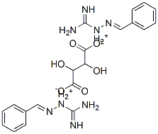 bis(benzylideneaminoguanidinium) tartrate molecular structure