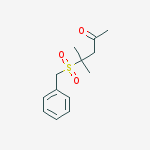 4-(benzylsulfonyl)-4-methylpentan-2-one molecular structure