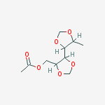 [5-(5-methyl-1,3-dioxolan-4-yl)-1,3-dioxolan-4-yl]methyl Acetate molecular structure