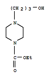 ethyl 4-(3-hydroxypropyl)piperazine-1-carboxylate molecular structure