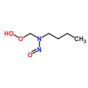 N-BUTYL-N-(HYDROPEROXYMETHYL)NITROUS AMIDE molecular structure