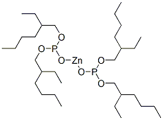 Di[bis(2-ethylhexyloxy)phosphinooxy]zinc molecular structure