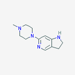 6-(4-methylpiperazin-1-yl)-2,3-dihydro-1H-pyrrolo[3,2-c]pyridine molecular structure