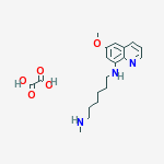 N-(6-METHOXY(QUINOLIN-8-YL))-N-METHYL-HEXANE-1,6-DIAMINE; OXALIC ACID molecular structure