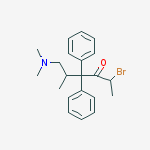 2-bromo-6-(dimethylamino)-5-methyl-4,4-diphenylhexan-3-one molecular structure