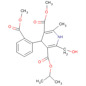 3,5-Pyridinedicarboxylic acid,1,4-dihydro-2-(hydroxymethyl)-4-[2-(methoxycarbonyl)phenyl]-6-methyl-,3-methyl 5-(1-methylethyl) ester molecular structure