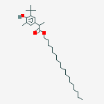 octadecyl 2-(3-tert-butyl-4-hydroxy-5-methylphenyl)propanoate molecular structure