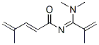 (2E)-N-[1-(Dimethylamino)-2-methyl-2-propenylidene]-4-methyl-2,4-pentadienamide molecular structure