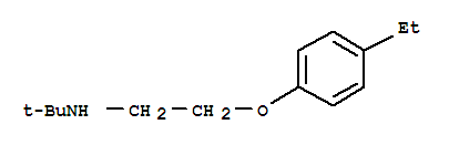 2-PROPANAMINE,N-[2-(4-ETHYLPHENOXY)ETHYL]-2-METHYL- molecular structure