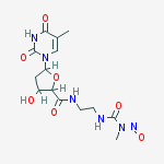 3-hydroxy-5-(5-methyl-2,4-dioxo-3,4-dihydropyrimidin-1(2H)-yl)-N-(2-{[methyl(nitroso)carbamoyl]amino}ethyl)tetrahydrofuran-2-carboxamide 