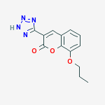 8-PROPOXY-3-(1H-TETRAZOL-5-YL)-2H-1-BENZOPYRAN-2-ONE molecular structure
