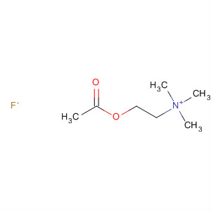 Ethanaminium, 2-(acetyloxy)-N,N,N-trimethyl-, fluoride molecular structure