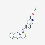 3-(propoxymethyl)-N-[(1Z)-4,4a,5,10-tetrahydro-3H-[1,3]thiazino[3,4-b]isoquinolin-1-ylidene]isoquinolin-6-amine molecular structure