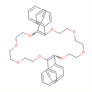 1,4,7,10,13,16,19,22-Octaoxacyclotetracosa-2,14-diene,2,3,14,15-tetraphenyl- molecular structure