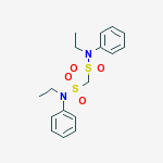 N,N'-diethyl-N,N'-diphenylmethanedisulfonamide molecular structure