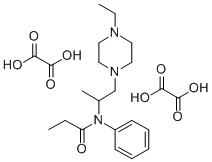 N-(1-Methyl-2-(4-ethylpiperazino)ethyl)propionanilide dioxalate