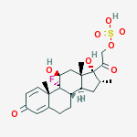 dexamethasone sulfate ester molecular structure