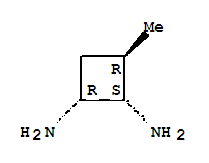 1,2-CYCLOBUTANEDIAMINE,3-METHYL-,(1-A-,2-A-,3BETA-)- molecular structure