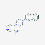 4-(4-naphthalen-2-ylpiperazin-1-yl)pyridin-3-amine molecular structure