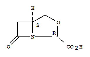 3-Oxa-1-azabicyclo[3.2.0]heptane-2-carboxylicacid, 7-oxo-, (2R,5S)-rel- molecular structure