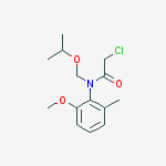 2-chloro-n-(2-methoxy-6-methylphenyl)-n-(propan-2-yloxymethyl)acetamide molecular structure