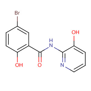 Benzamide, 5-bromo-2-hydroxy-N-(3-hydroxy-2-pyridinyl)- molecular structure