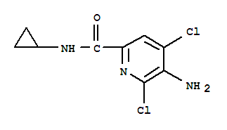 2-Pyridinecarboxamide,5-amino-4,6-dichloro-N-cyclopropyl-