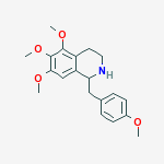 5,6,7-TRIMETHOXY-1-((4-METHOXYPHENYL)METHYL)-1,2,3,4-TETRAHYDROISOQUINOLINE molecular structure