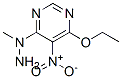 Pyrimidine,4-ethoxy-6-(1-methylhydrazinyl)-5-nitro- molecular structure