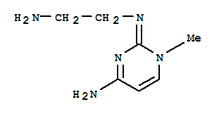 1,2-Ethanediamine,N1-(4-amino-1-methyl-2(1H)-pyrimidinylidene)- molecular structure