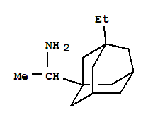 TRICYCLO[3.3.1.13,7]DECANE-1-METHANAMINE, 3-ETHYL-ALPHA-METHYL- molecular structure