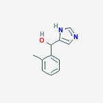 1H-IMIDAZOLE-4-METHANOL,A-(2-METHYLPHENYL)- molecular structure